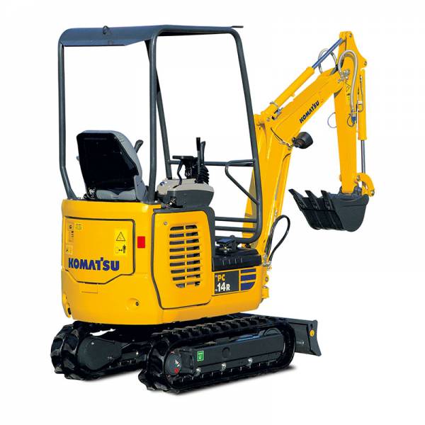 Komatsu  minigraafmachine PC14R-3 te koop bij Vrijdag Trading