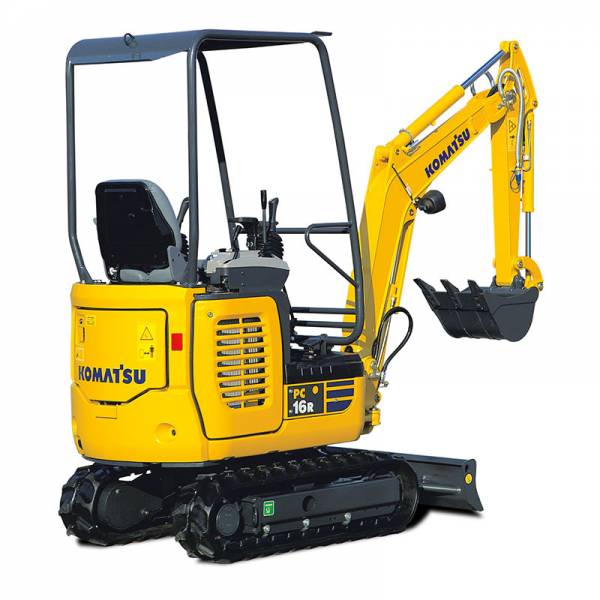 Komatsu minigraafmachine PC16R-3 te koop bij Vrijdag Trading