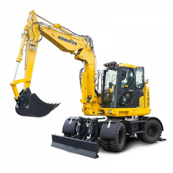 Komatsu midi-graafmachine PW118MR-11 te koop bij Vrijdag Trading
