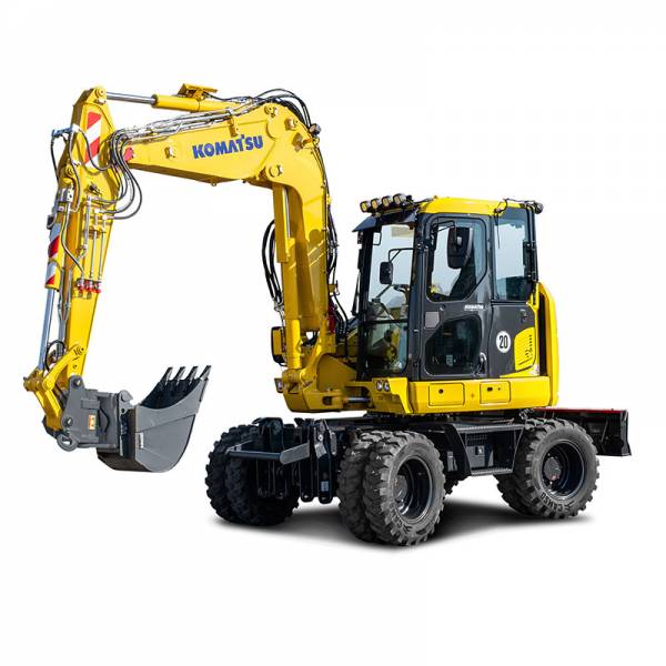 Komatsu midi-graafmachine PW98MR-11 te koop bij Vrijdag Trading